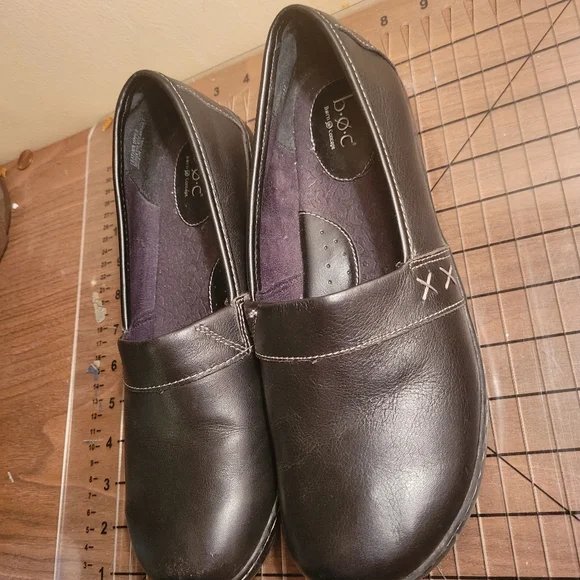 B.o.c. Born Concept Black Comfort Shoes White Stiching Relaxation | Sz 11m - Picture 3 of 9